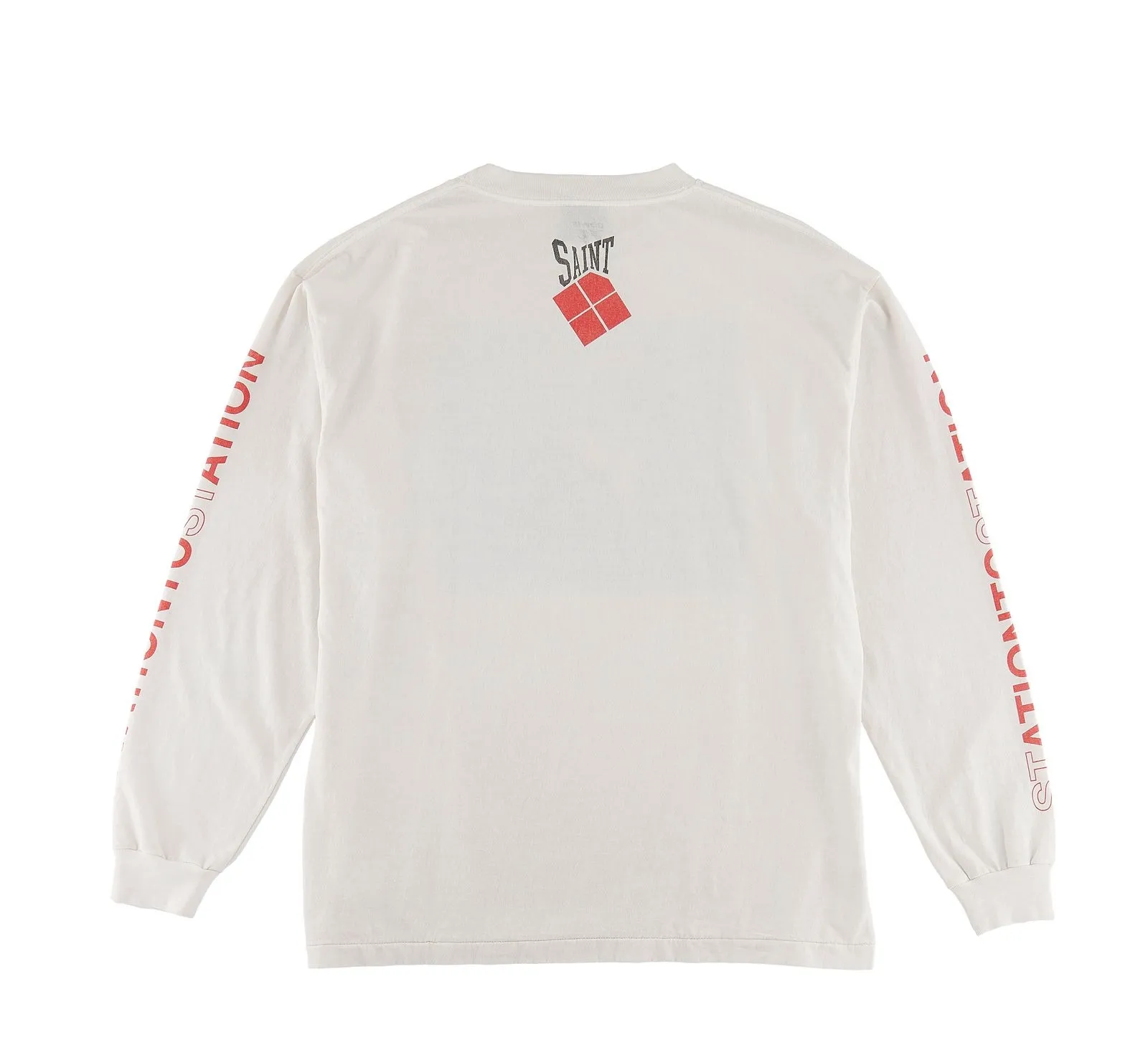 #SA66 SAINT pure cotton long-sleeved T P156 Color: White Size: S-XL